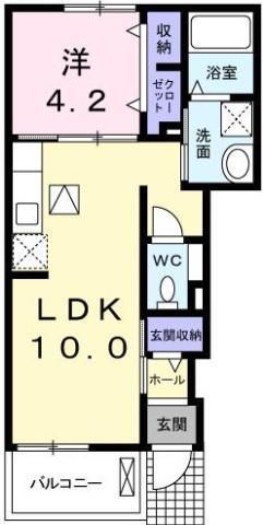 徳島県板野郡藍住町東中富字権現傍示 板野駅 1LDK アパート 賃貸物件詳細