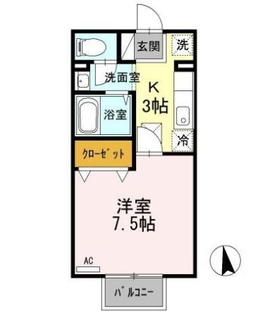 鳥取県鳥取市湖山町東１丁目 湖山駅 1K アパート 賃貸物件詳細