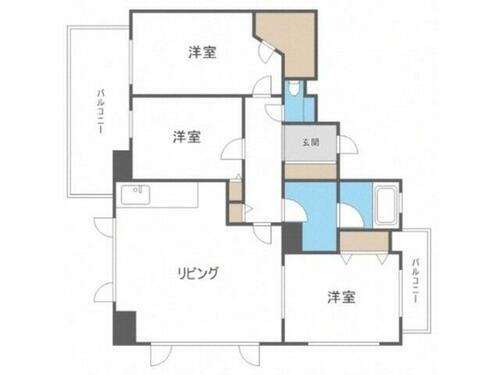 北海道札幌市中央区北二条西１０丁目 西１１丁目駅 3LDK マンション 賃貸物件詳細