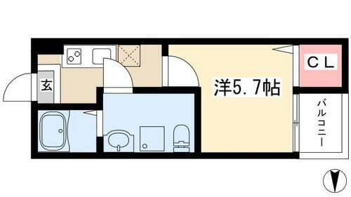 愛知県名古屋市千種区今池南 今池駅 1K アパート 賃貸物件詳細