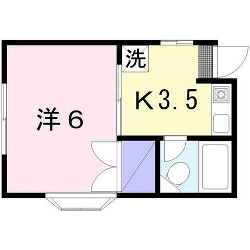 千草ハイツⅤ 2階 1K 賃貸物件詳細