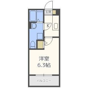 Ｂｌｕｅ　Ｍｏｕｎｔａｉｎ 1階 1K 賃貸物件詳細