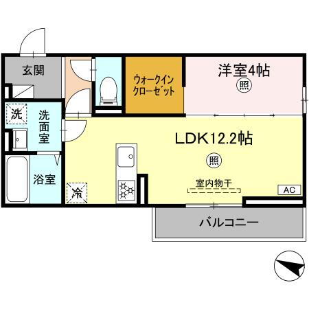 福田ｔｒｅａｓｕｒｅ 2階 1LDK 賃貸物件詳細