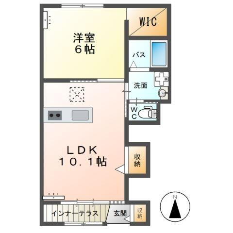 茨城県神栖市知手中央２丁目 鹿島神宮駅 1LDK アパート 賃貸物件詳細