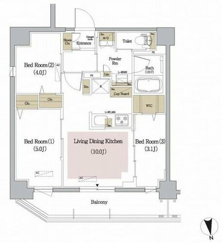 東京都台東区小島１丁目 新御徒町駅 3LDK マンション 賃貸物件詳細