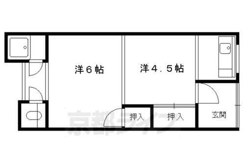 コーポ田中 1階 2K 賃貸物件詳細