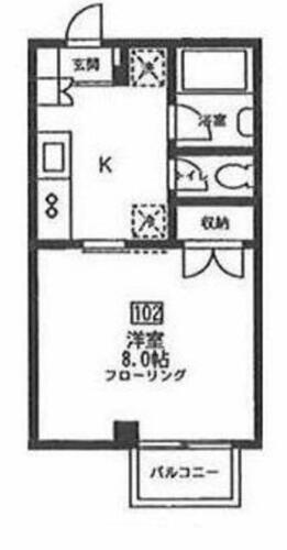 神奈川県川崎市高津区千年新町 武蔵新城駅 1K マンション 賃貸物件詳細