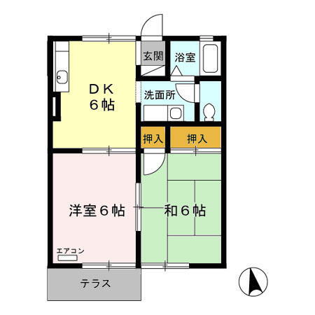 千葉県市原市山木 八幡宿駅 2DK アパート 賃貸物件詳細