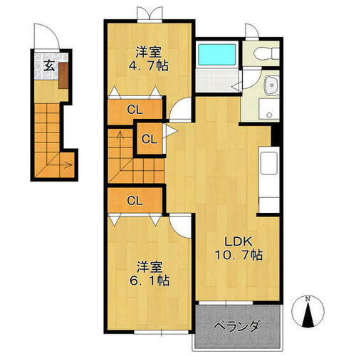 愛知県知多郡東浦町大字石浜字中央 賃貸アパート