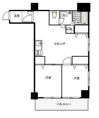 マンション芝公園 4階 2LDK 賃貸物件詳細