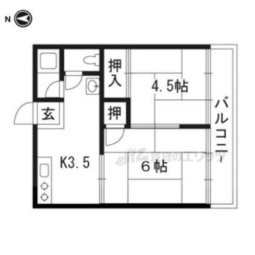 里尻スカイハイツ 2階 2K 賃貸物件詳細