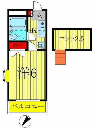 千葉県松戸市大谷口 新松戸駅 1K アパート 賃貸物件詳細