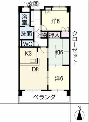 愛知県稲沢市稲島法成寺町東狭間 国府宮駅 3LDK マンション 賃貸物件詳細