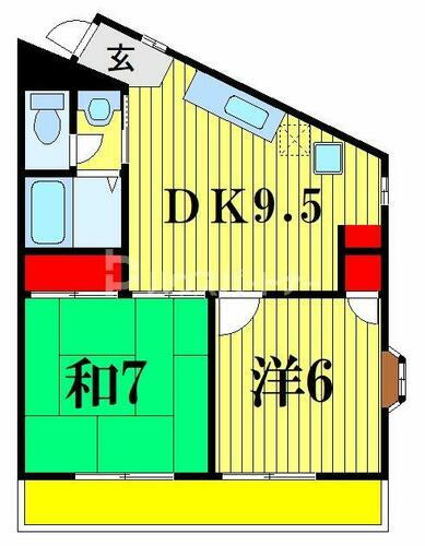 千葉県千葉市花見川区幕張本郷７丁目 幕張本郷駅 2DK マンション 賃貸物件詳細