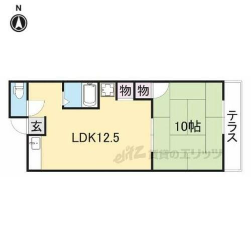 大阪府枚方市西牧野３丁目 牧野駅 1LDK アパート 賃貸物件詳細