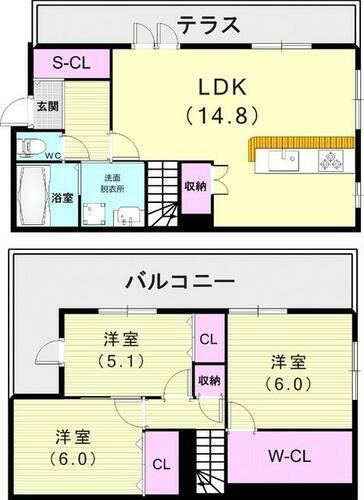  3LDK（87.52平米）浴室乾燥機・全室エアコン・WIC