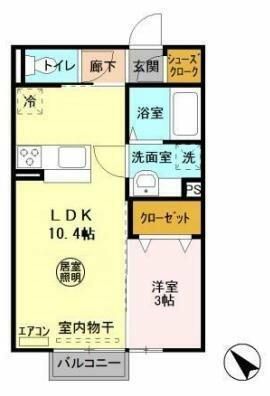 茨城県日立市城南町１丁目 日立駅 1LDK アパート 賃貸物件詳細