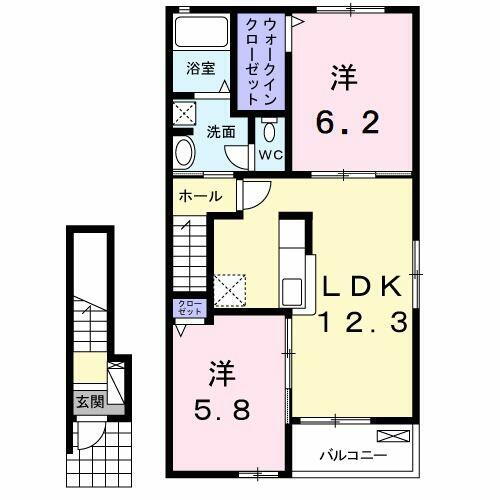 千葉県印西市大森 木下駅 2LDK アパート 賃貸物件詳細