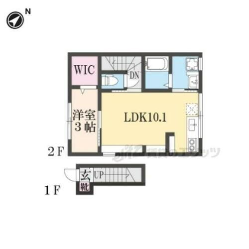 滋賀県彦根市地蔵町 彦根口駅 1LDK アパート 賃貸物件詳細