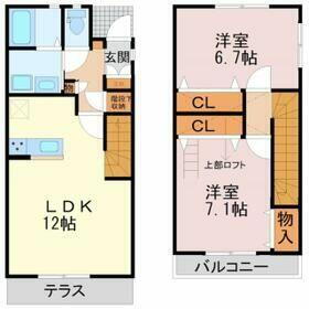 栃木県宇都宮市平松本町 宇都宮駅 2LDK 一戸建て 賃貸物件詳細