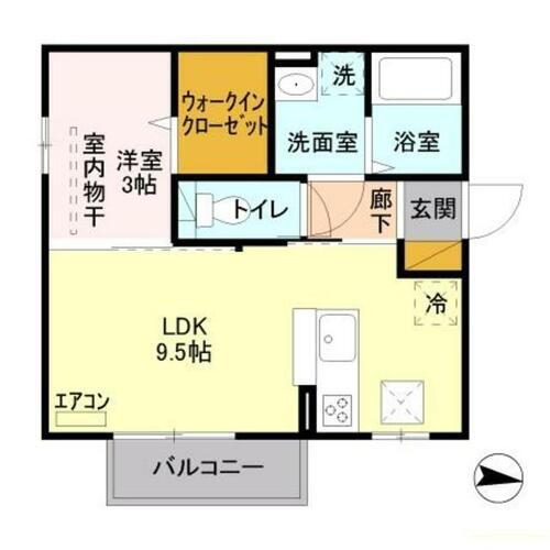 セイチ上近江　Ｃ 1階 1LDK 賃貸物件詳細
