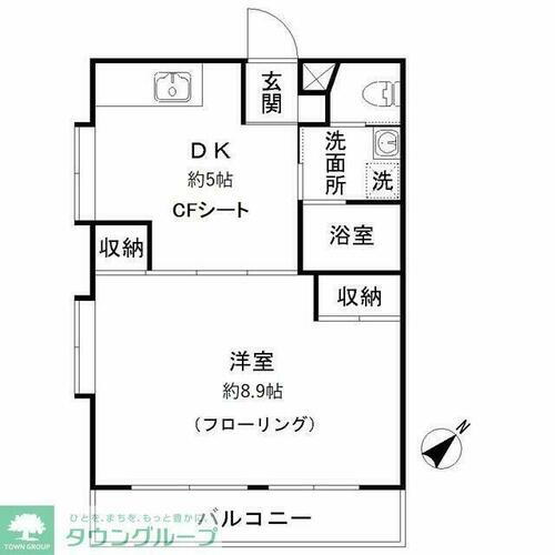 東京都世田谷区若林３丁目 若林駅 1DK マンション 賃貸物件詳細