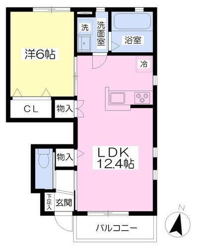 神奈川県相模原市中央区田名 原当麻駅 1LDK アパート 賃貸物件詳細