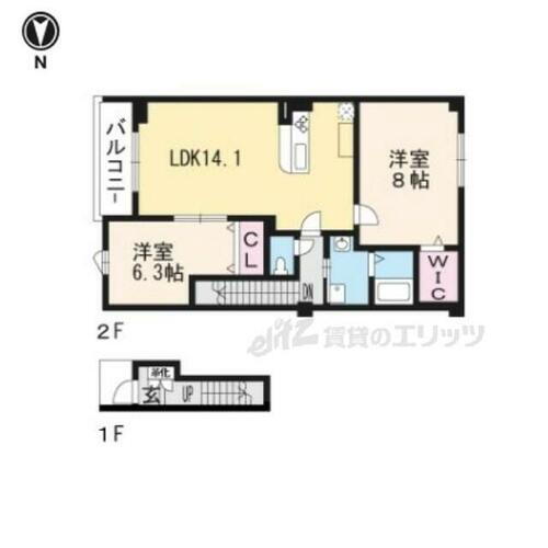 滋賀県大津市勧学２丁目 大津京駅 2LDK マンション 賃貸物件詳細