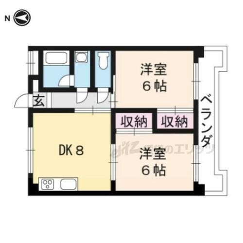 京都府長岡京市久貝３丁目 西山天王山駅 2DK マンション 賃貸物件詳細