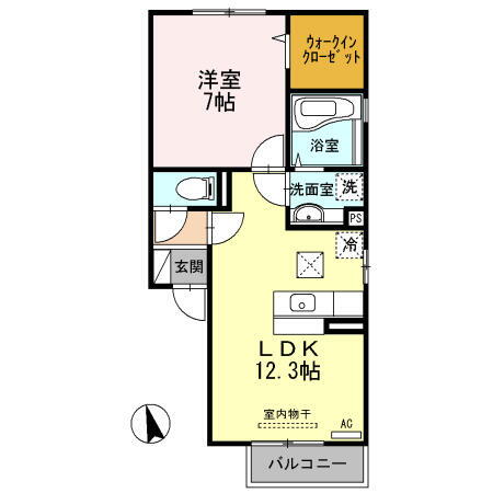 宮崎県宮崎市田代町 1LDK アパート 賃貸物件詳細