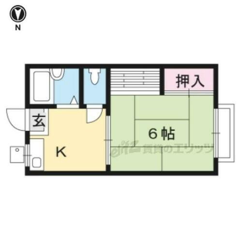 ツダハイツ 2階 1K 賃貸物件詳細