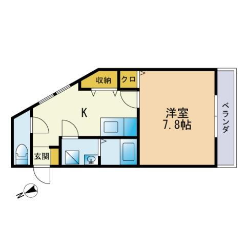 福岡県福岡市城南区片江３丁目 福大前駅 1K マンション 賃貸物件詳細