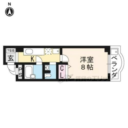 京都府京都市右京区西院久田町 西院駅 1K マンション 賃貸物件詳細