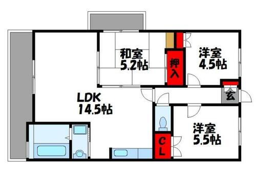 福岡県福津市中央５丁目 福間駅 3LDK マンション 賃貸物件詳細