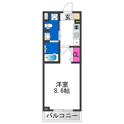 大阪府東大阪市長栄寺 河内永和駅 1K マンション 賃貸物件詳細