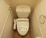 レオパレス京都鞍馬口 ウォシュレット付のトイレです。