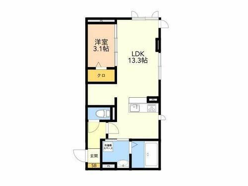 福岡県福岡市東区和白４丁目 唐の原駅 1LDK アパート 賃貸物件詳細