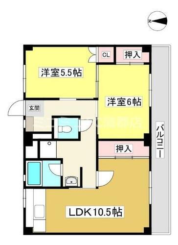 ビレッジハウス幸田４号棟 2階 2LDK 賃貸物件詳細
