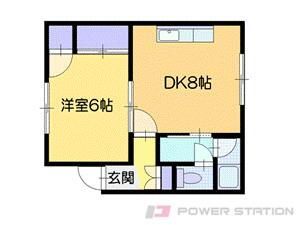 北海道恵庭市中島町２丁目 恵庭駅 1LDK アパート 賃貸物件詳細