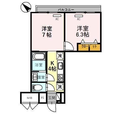 石川県金沢市西念４丁目 2K マンション 賃貸物件詳細