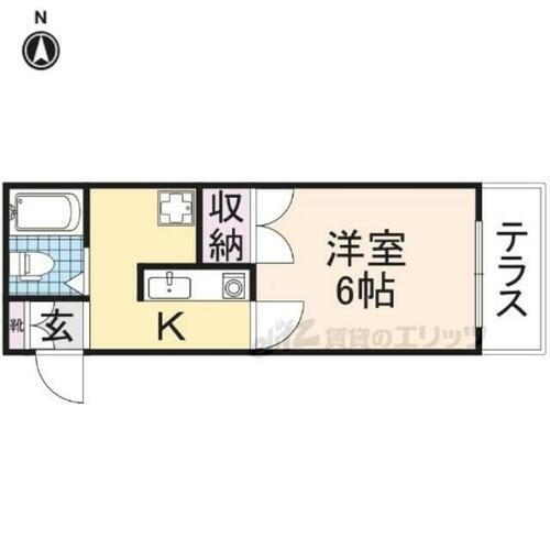 奈良県奈良市西大寺赤田町２丁目 菖蒲池駅 1K アパート 賃貸物件詳細