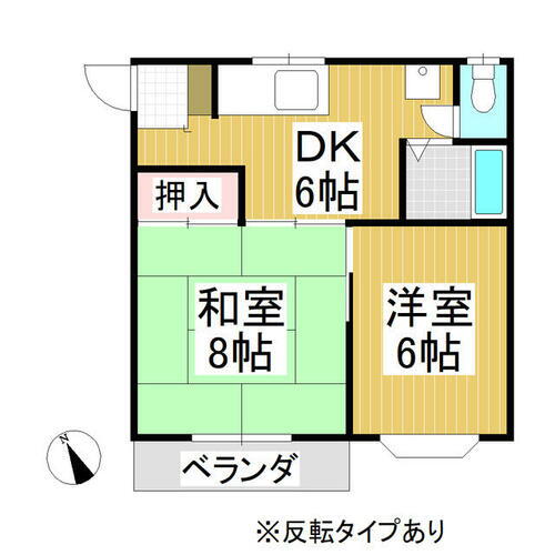 乙女パレス 1階 2DK 賃貸物件詳細