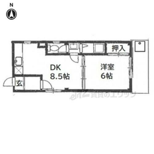 京都府京都市北区大将軍西鷹司町 北野白梅町駅 1DK マンション 賃貸物件詳細