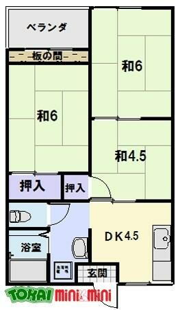 三重県松阪市高町 松阪駅 3DK アパート 賃貸物件詳細