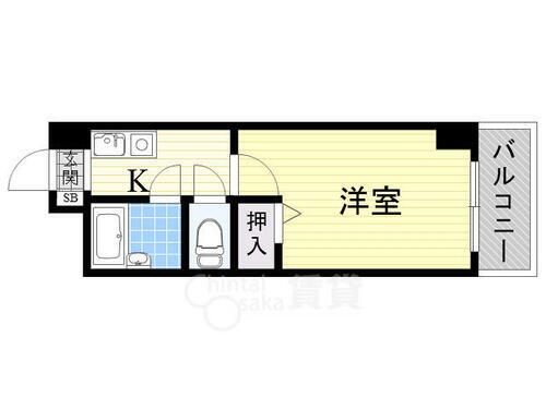 大阪府大阪市東淀川区豊里７丁目 上新庄駅 1K マンション 賃貸物件詳細