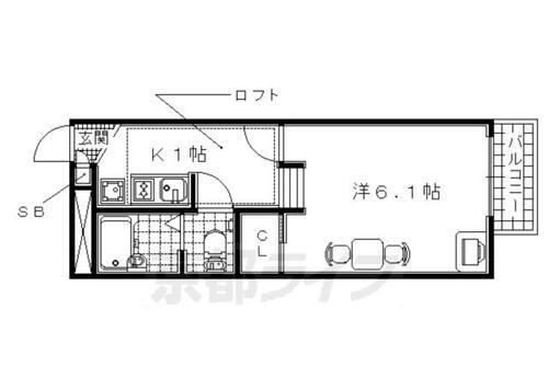 京都府宇治市木幡南山 木幡駅 1K アパート 賃貸物件詳細