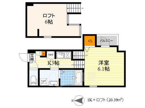 大阪府大阪市鶴見区横堤１丁目 横堤駅 1K アパート 賃貸物件詳細