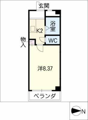 愛知県名古屋市昭和区山手通２丁目 八事日赤駅 1K マンション 賃貸物件詳細