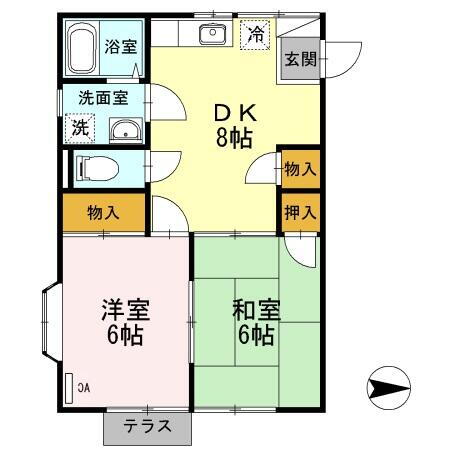 新潟県長岡市与板町与板 2DK アパート 賃貸物件詳細