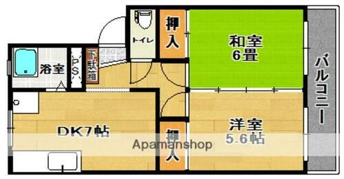 福島県郡山市香久池２丁目 郡山駅 2DK マンション 賃貸物件詳細